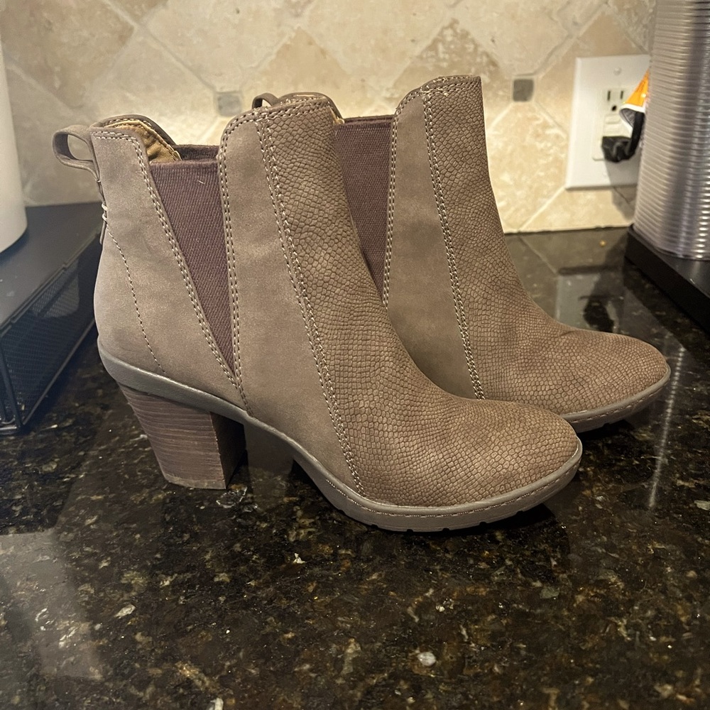 Bare trap brown booties